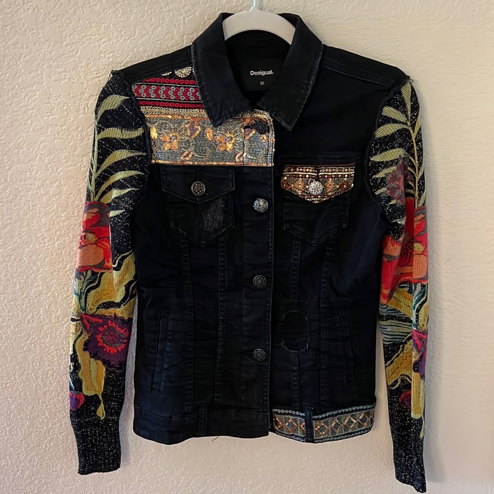 “Desigual” Black Jacket. Size 36/S